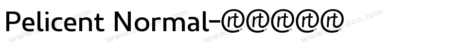 Pelicent Normal字体转换